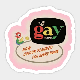 Vintage Gay Fad Ware Sticker